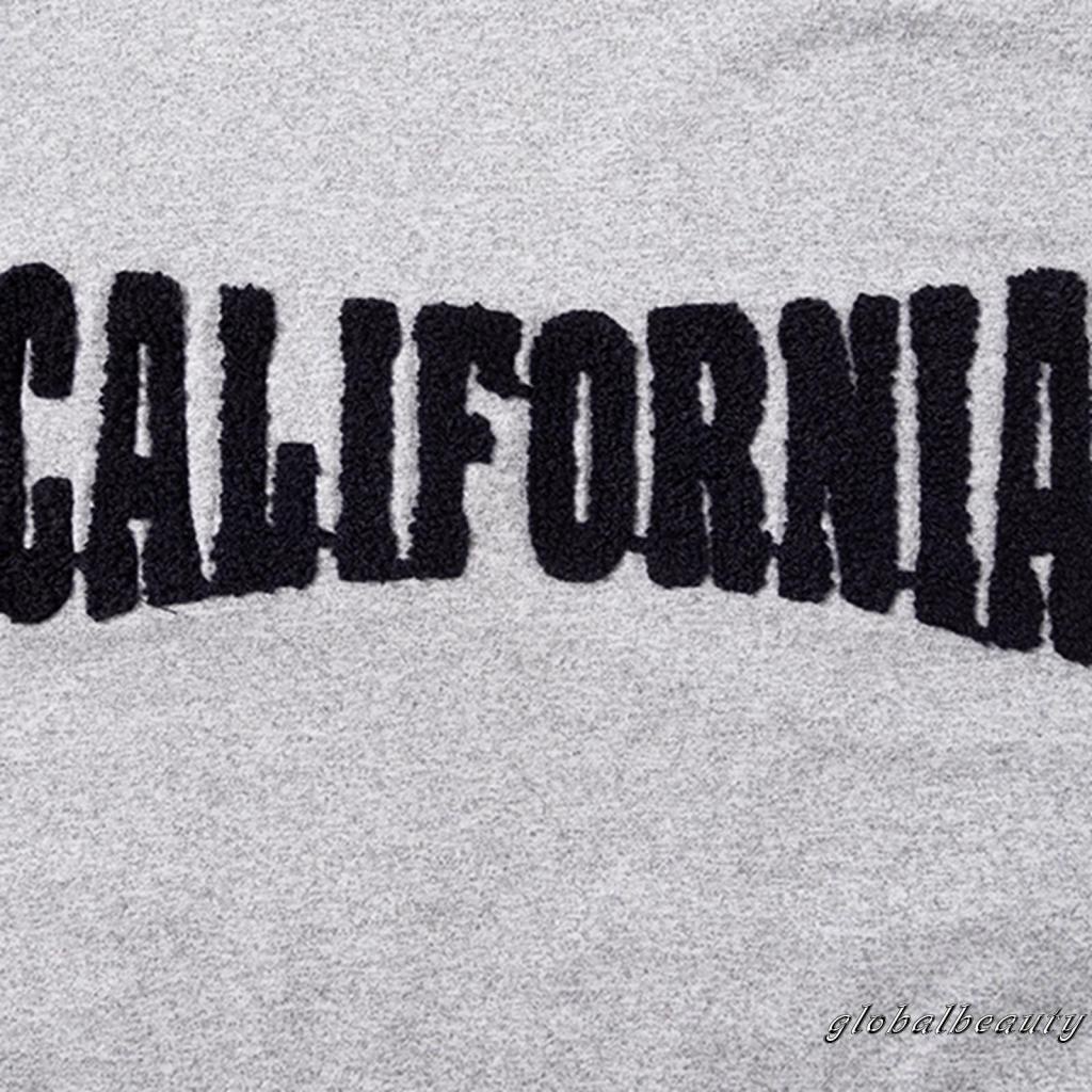 Áo Thun Crop Top Tay Ngắn Cổ Tròn Thêu Chữ Phong Cách Đường Phố Cho Nữ