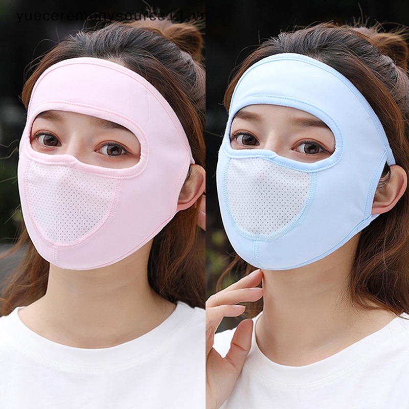 Khẩu Trang Chống Tia UV Bằng Lụa Dùng Khi Đi Xe Đạp / Xe Máy