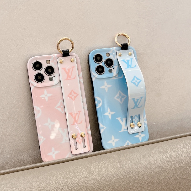 Ốp Điện Thoại Silicon Mềm Chống Sốc Chống Rơi Có Giá Đỡ Và Dây Đeo Cổ Tay Cho iPhone 14 13 12 11 Pro Max 14 Plus