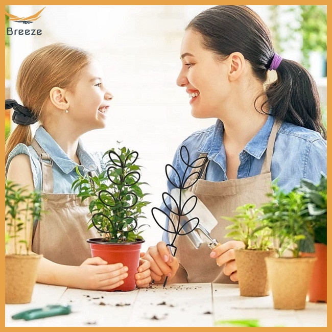 Set 4 Khung Hỗ Trợ Trồng Cây Dây Leo Trong Nhà Hình Chiếc Lá Dễ Thương