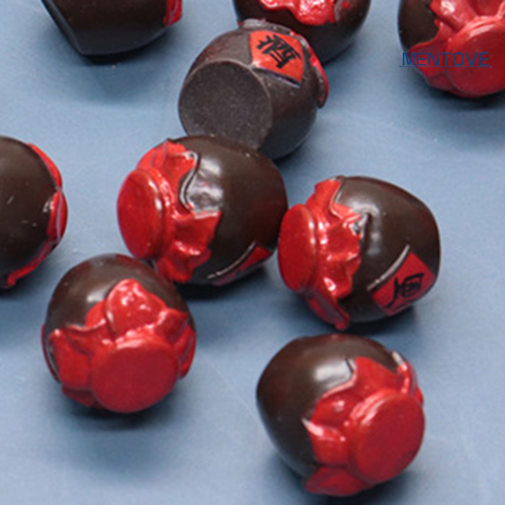 Bộ 2 Bình Rượu Mini Bằng Nhựa Resin Phong Cách Trung Hoa Cổ Điển Dành Cho Nhà Búp Bê