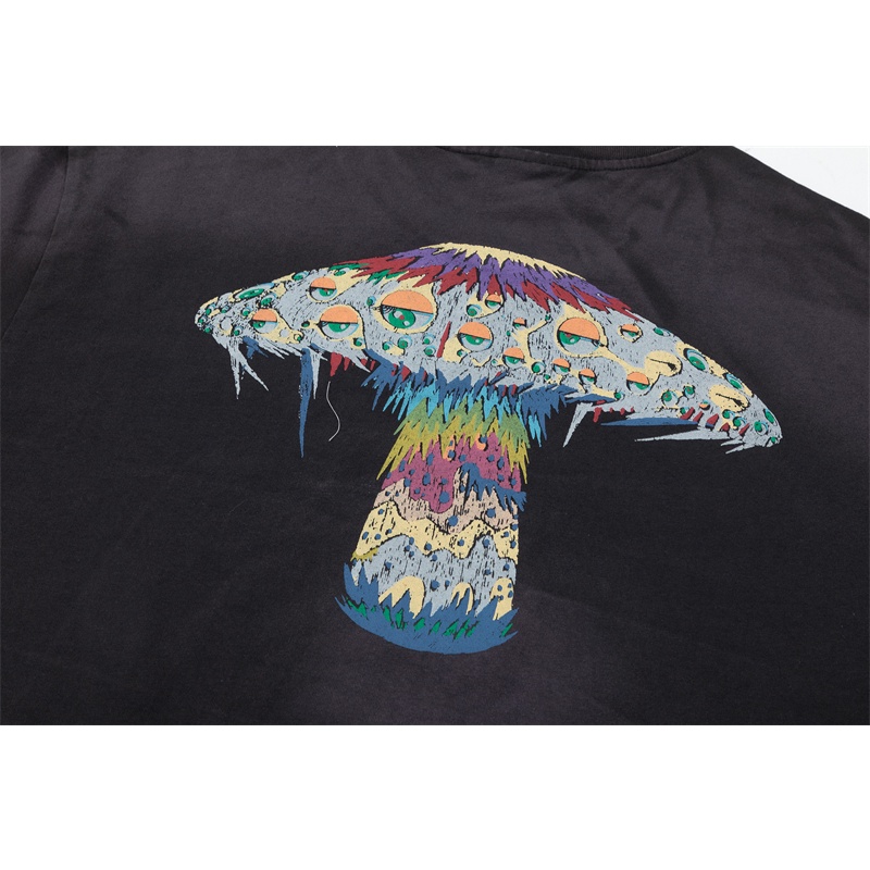 S-ai-nt- M-ich-ael-Murakami Takashi Artists Co Áo Thun Tay Ngắn In Hình Mắt Nấm Có Thương Hiệu Có Thể Giặt Được Cho Nam Và Nữ