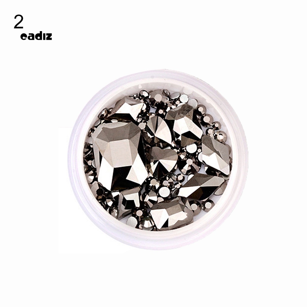 1 Hộp Hạt Cườm 3D Lấp Lánh Đính Móng Tay Thời Trang