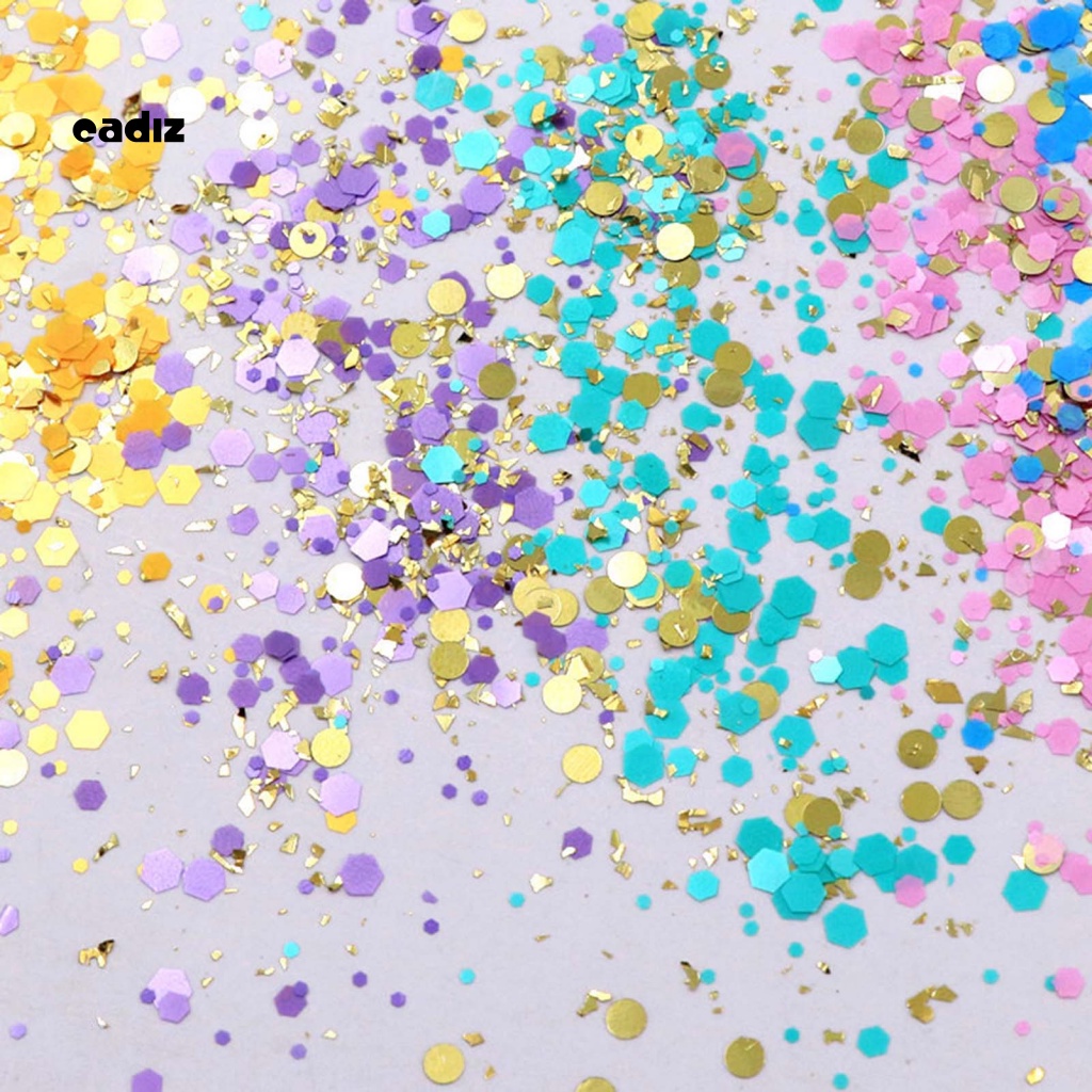 Set 6 Hộp Bột Kim Tuyến Mạ Vàng Lấp Lánh Trang Trí Móng Tay Cho Nữ