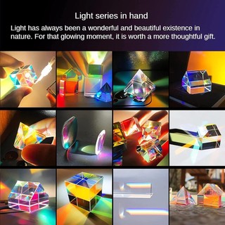 Conopery Magic Prism Cube Toy Prism Prism Sun Catcher X-Cube Dichroic Cube