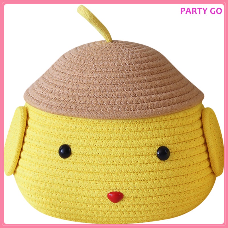 Thùng Rác Cotton Họa Tiết Hoạt Hình Xinh Xắn Dành Cho Bé