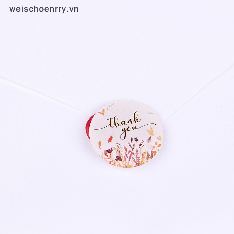 Cuộn 500 Hình Dán Chữ Thank You Trang Trí Niêm Phong Bao Bì Tiện Dụng