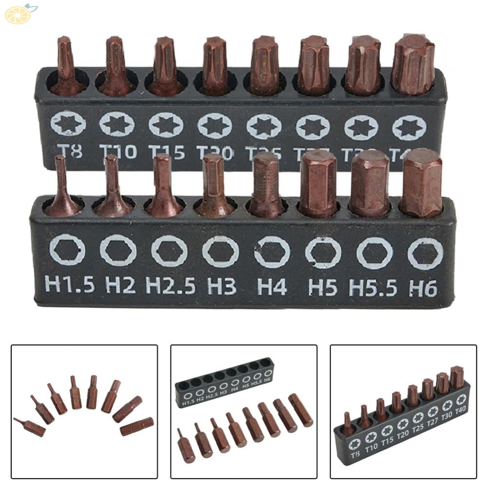 【VARSTR】Screwdriver Bit 100g 16 Pcs/set Accessories Easy To Install High Hardness
