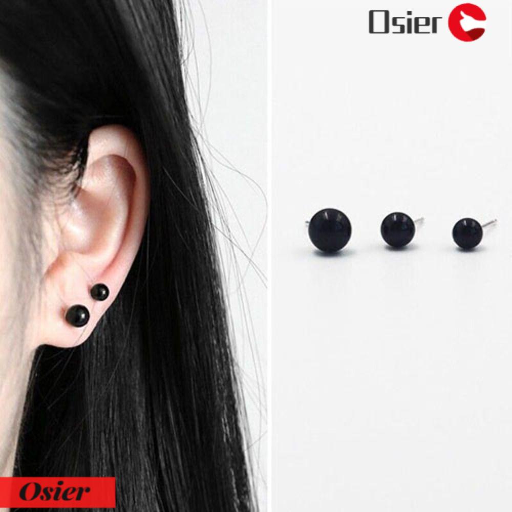 1 Cặp Khuyên Tai Thép Không Gỉ Hình Quả Bóng Thời Trang