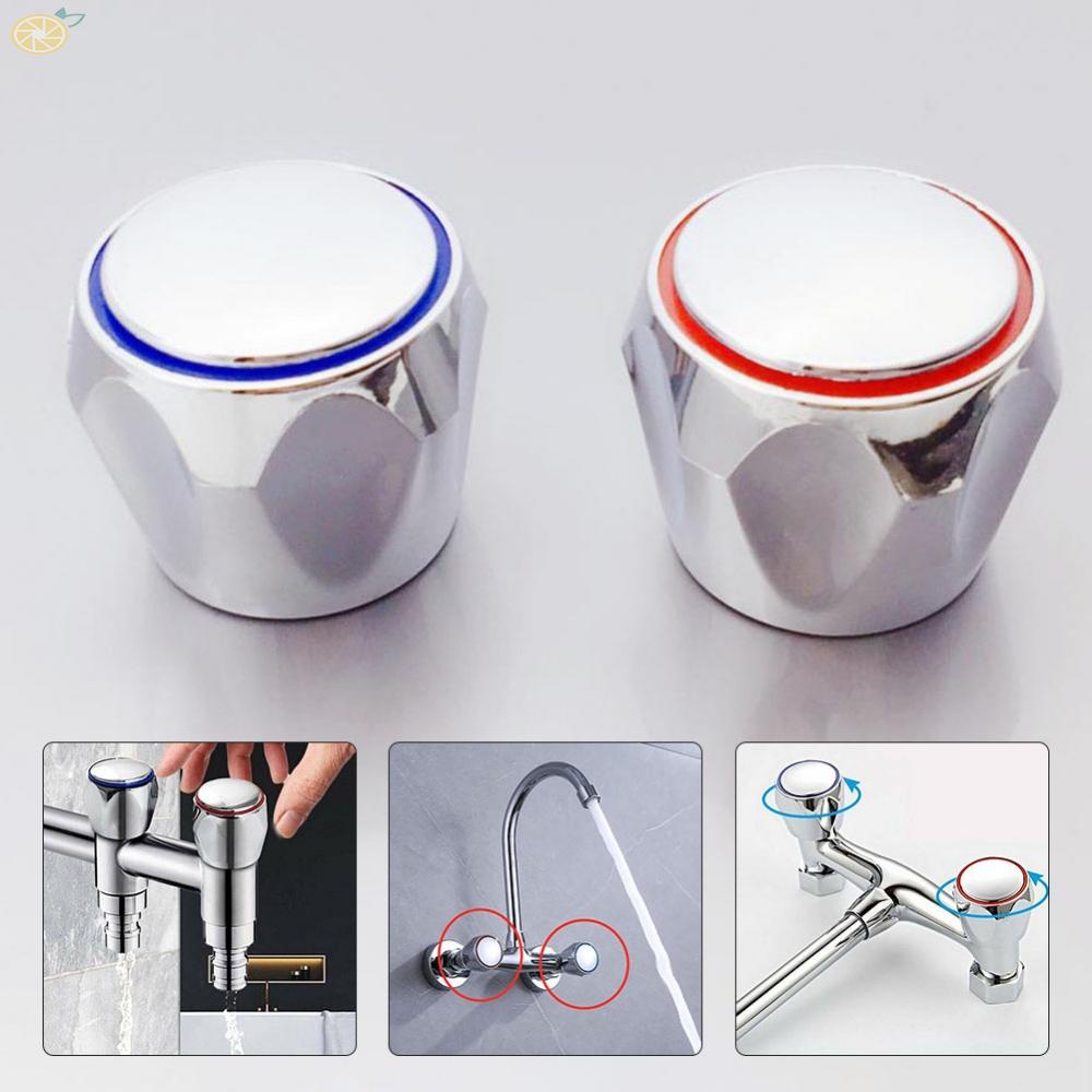 【VARSTR】Hot &amp; Cold Faucet Handle Button Replacements Made of Durable Plastic &amp; Iron Material
