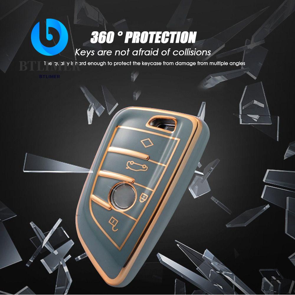 Vỏ TPU Bảo Vệ Chìa Khóa Xe Hơi BMW X1 X3 X5 X6 X7 1 3 5 6 7 Series