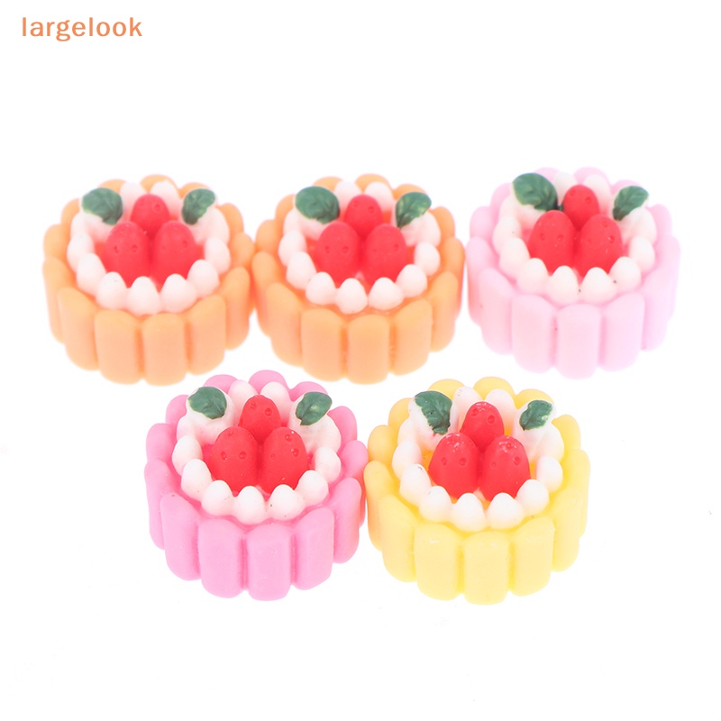 Set 5 Bánh Kem Nhỏ Nhắn Dễ Thương Trang Trí Nhà Búp Bê