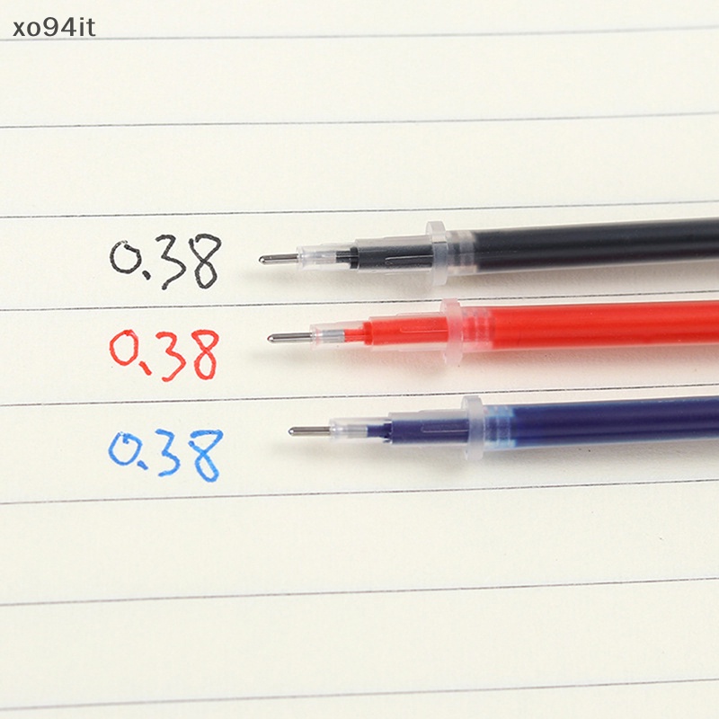 Set 10 Ruột Bút Mực Gel 0.38mm Màu Đen / Đỏ / Xanh