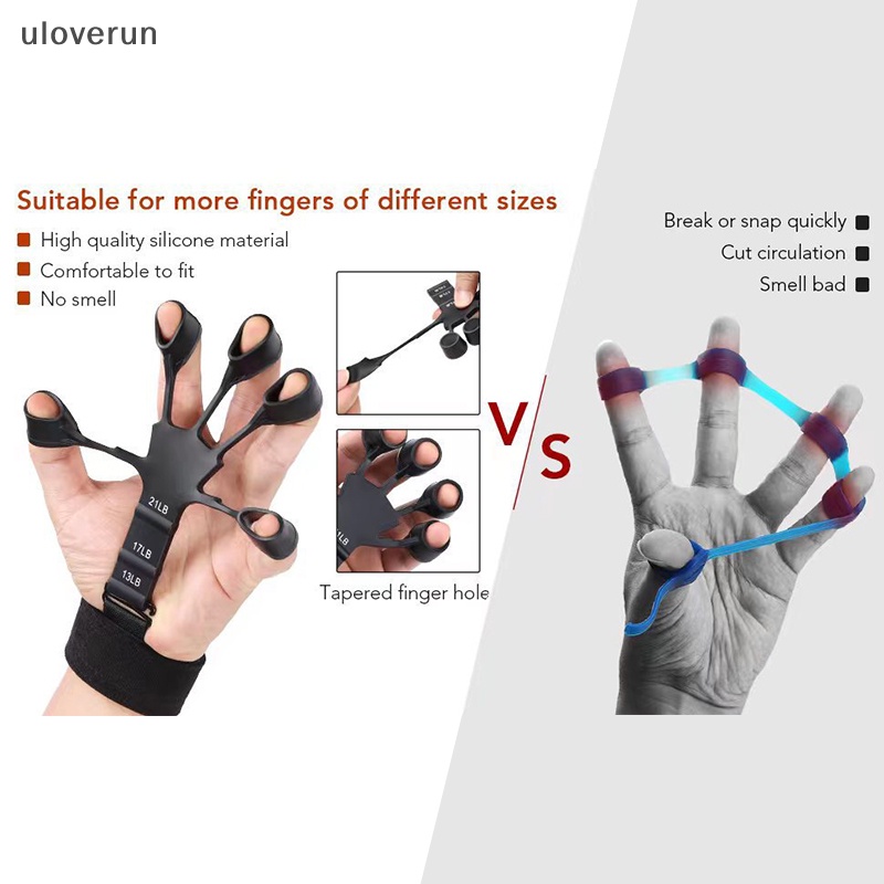 Uloverun Dụng Cụ Đeo Ngón Tay Bằng Silicon Chắc Chắn