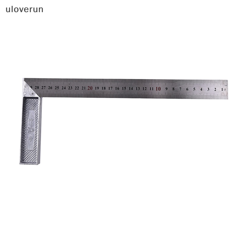1 Thước Đo Góc 90 Độ Bằng Thép Không Gỉ 15x30cm