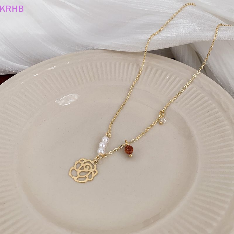 Vòng cổ Mặt Hình Hoa Lấp Lánh Thời Trang Cho Cặp Đôi Mới