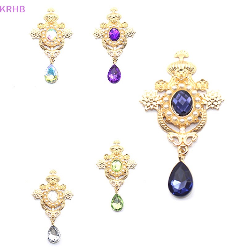 Ghim Cài Áo Hình Giọt Nước Bằng Hợp Kim Đính Ngọc Trai Giả Dùng Trang Trí Hộp Quà Mới