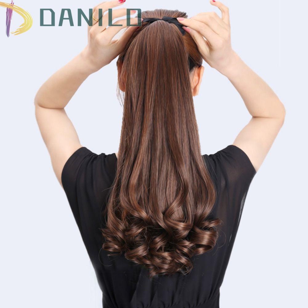 Tóc Giả Đuôi Ngựa Dài Xoăn Mềm Mại Chịu Nhiệt Dễ Phối Đồ Cho Nữ