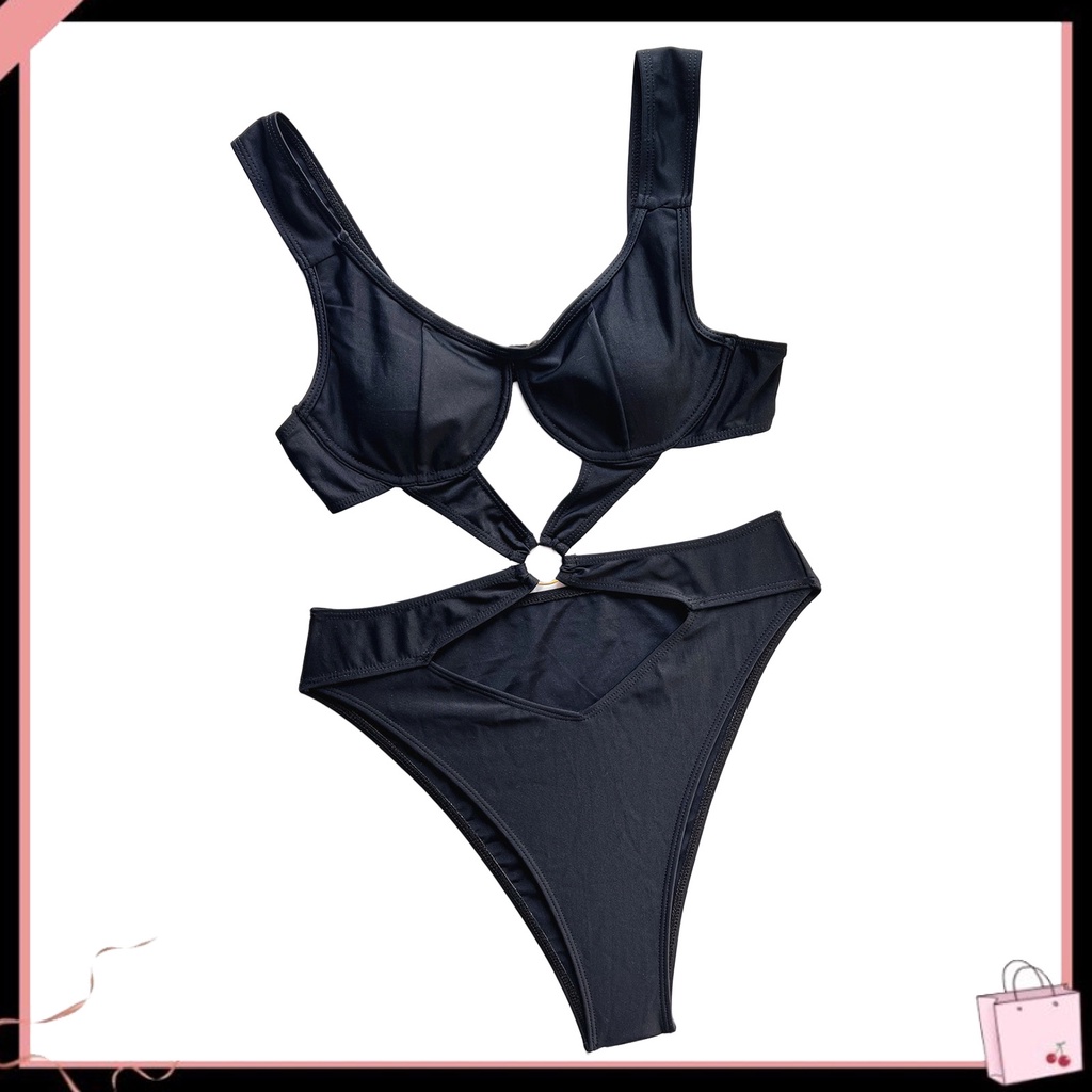 Bộ Đồ Bơi Mùa Hè Cắt Cao Siêu Mềm Với Giá Đỡ Thép Cho Nữ