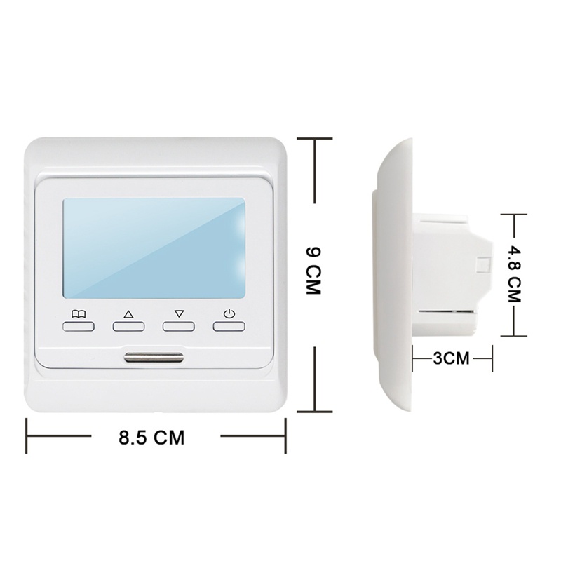 Bộ Điều Khiển Nhiệt Độ Sàn Nhà 16A 230V Màn Hình LCD