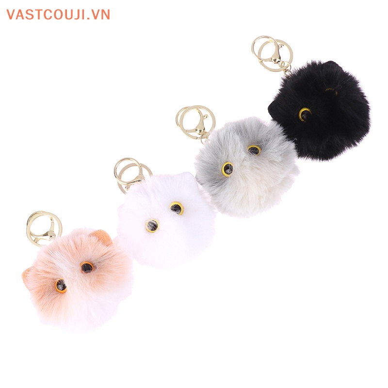 Móc Khóa Hình Mèo Nhồi Bông Đáng Yêu