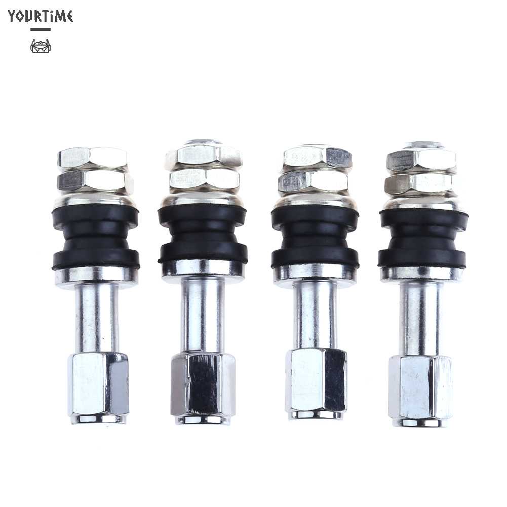 Set 4 Nắp Van Bánh Xe Hơi Bằng Thép Không Gỉ