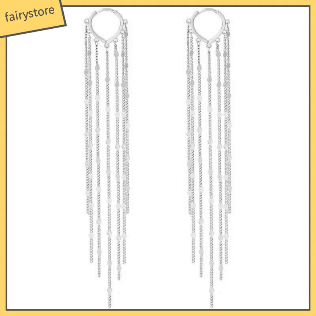 1 Đôi Bông Tai Dáng Dài Bằng Kim Loại Đính Kim Sa Hình Trái Tim Phong Cách Bohemian Thời Trang Dành Cho Nữ