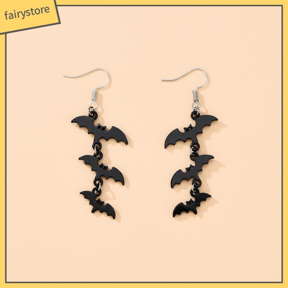 Khuyên Tai Móc Hình Dơi Thời Trang Halloween Cho Nữ