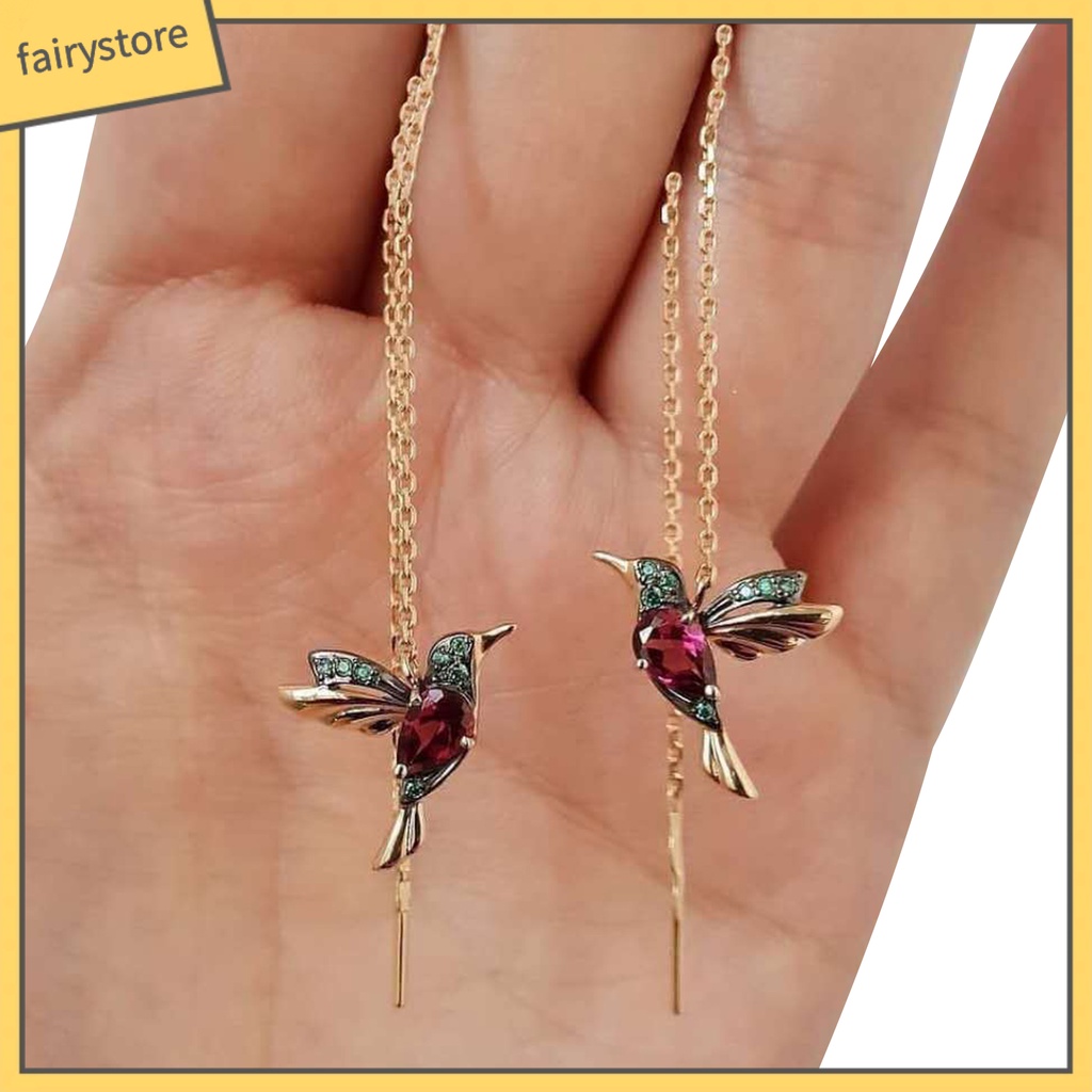 Bông Tai Dáng Dài Hình Chú Chim Thời Trang Dành Cho Nữ