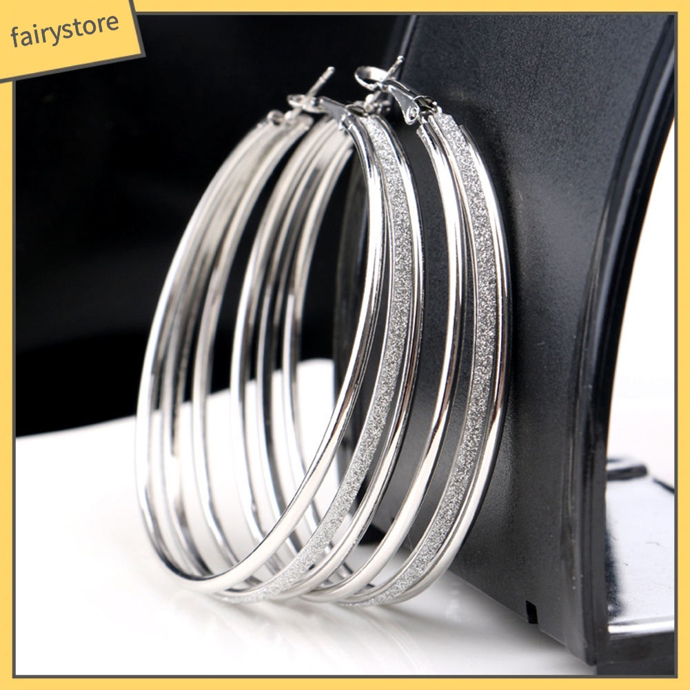 Bông Tai Tròn Nhiều Lớp Thời Trang Dành Cho Nữ