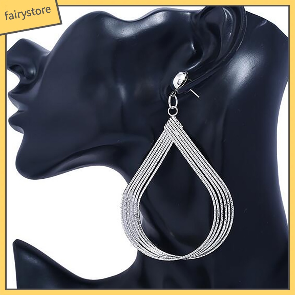 Đôi Bông Tai Hình Giọt Nước Thời Trang Cho Nữ