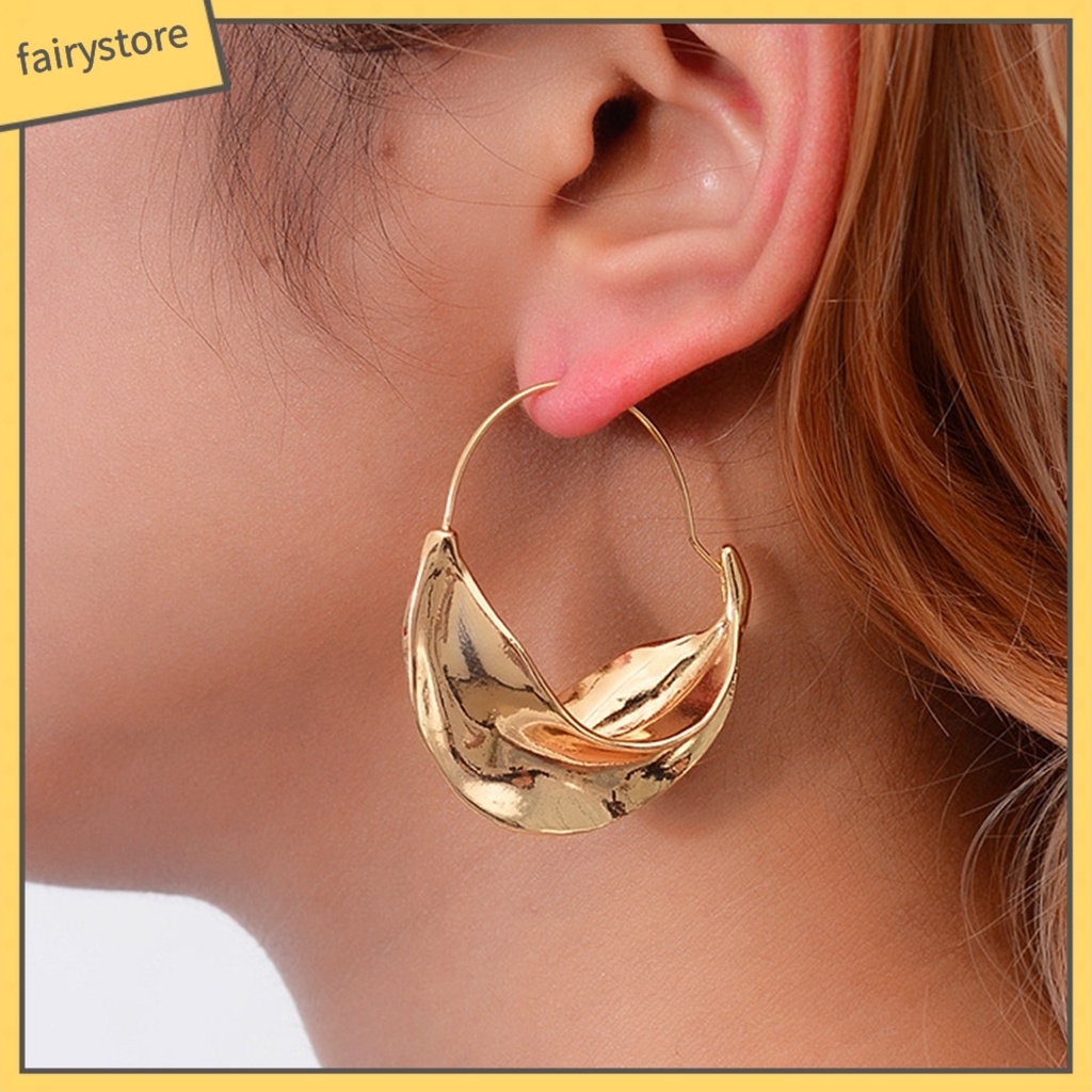 1 Đôi Bông Tai Hình Tròn Họa Tiết Hoa Phong Cách Vintage Dành Cho Nữ