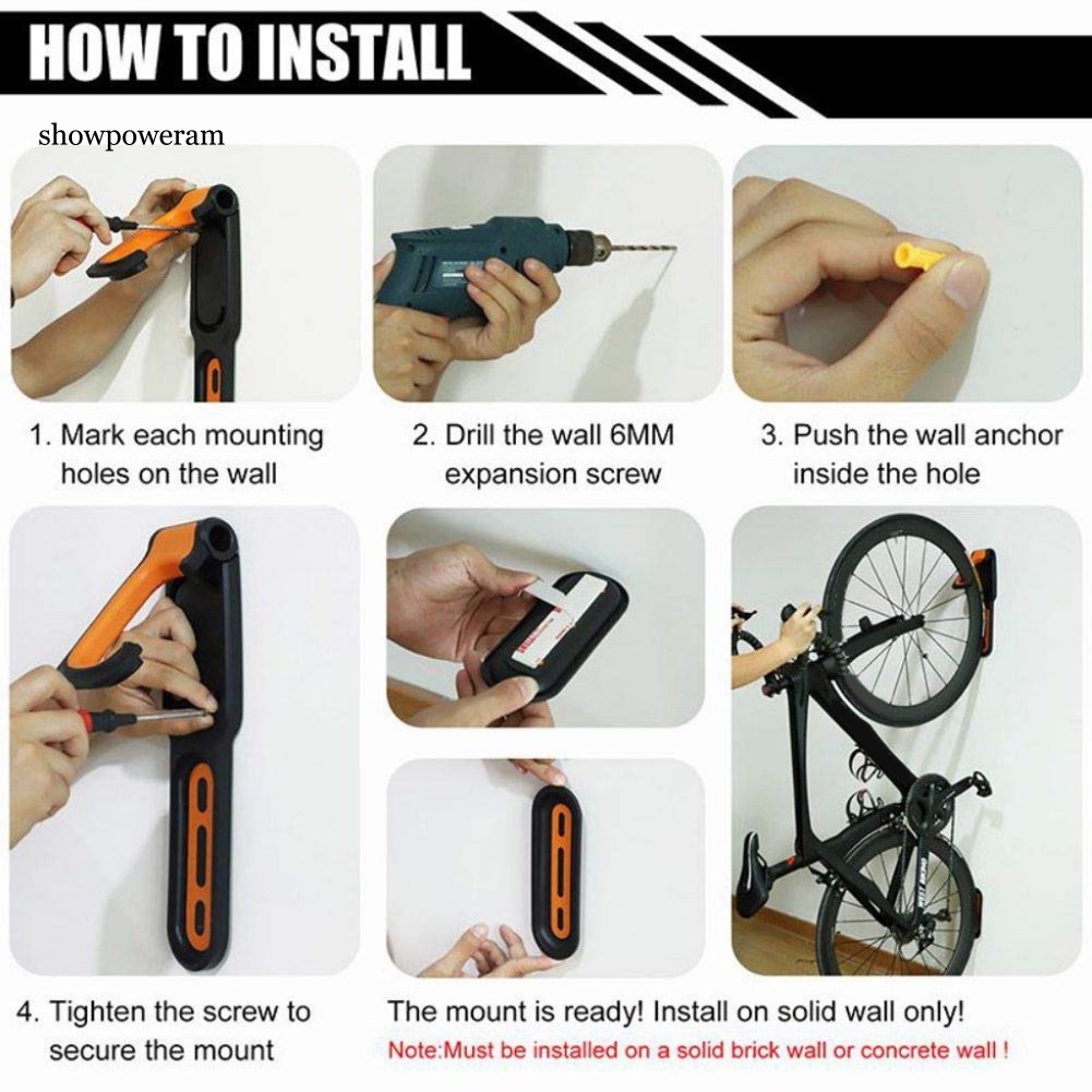 Giá Đỡ Xe Đạp Gắn Tường Có Thể Điều Chỉnh Tiết Kiệm Không Gian