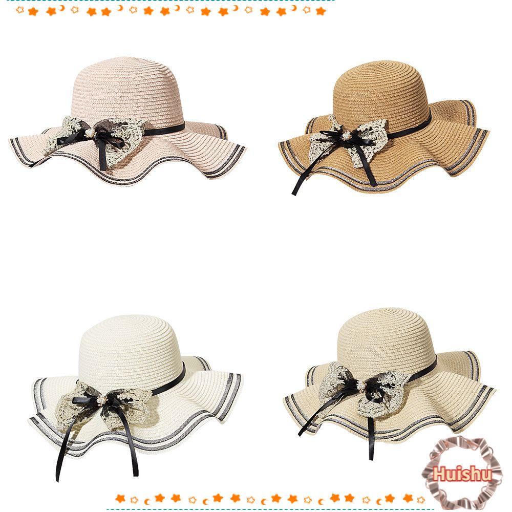 Nón Panama Gấp Gọn Thoáng Khí Thời Trang Đi Biển Mùa Hè Cho Nữ