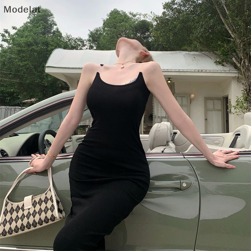 Mfc Đầm Hai Dây Dáng Ôm Thời Trang Mùa Hè Cho Nữ