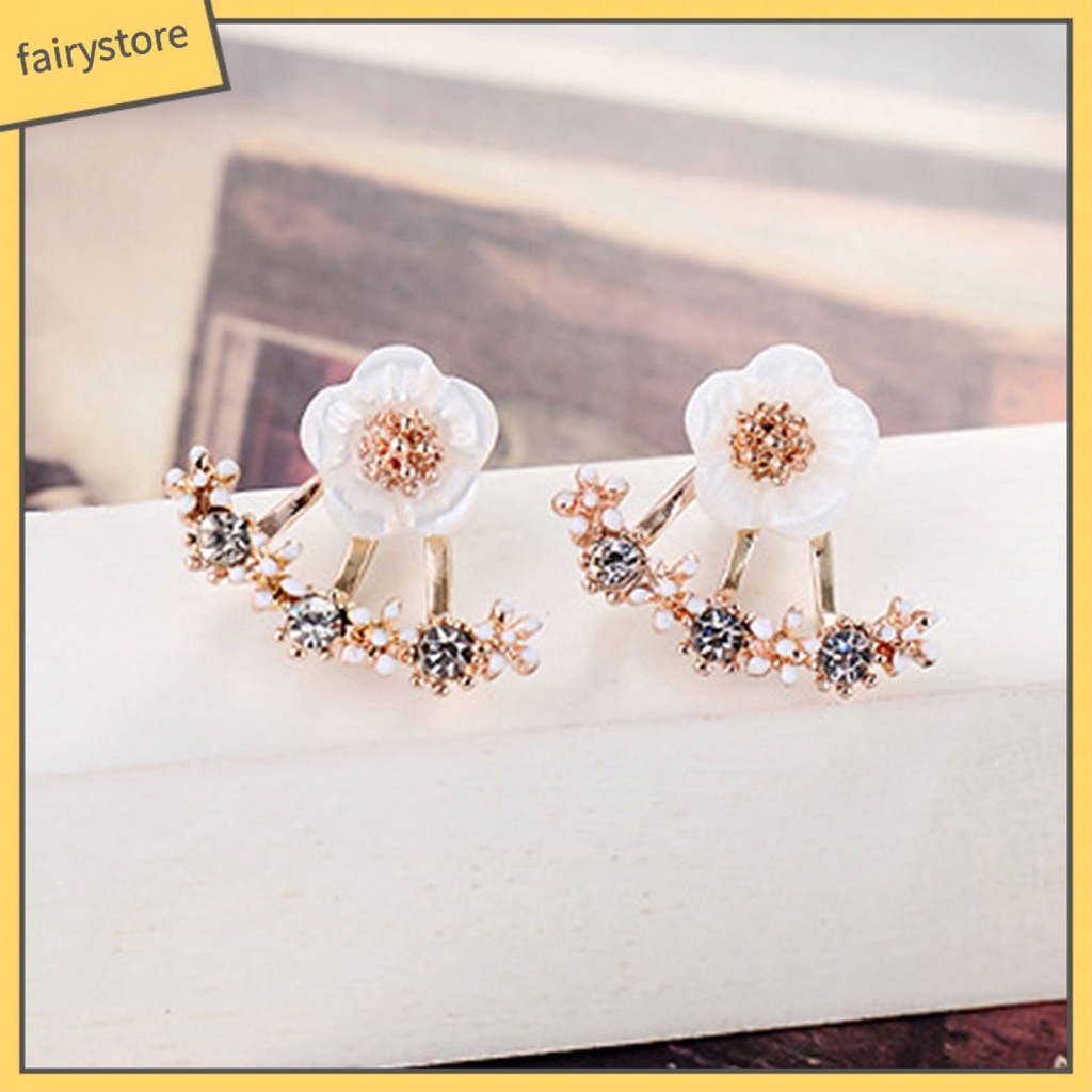 1 Đôi Bông Tai Đá Marguerite Ngọt Ngào Dễ Thương