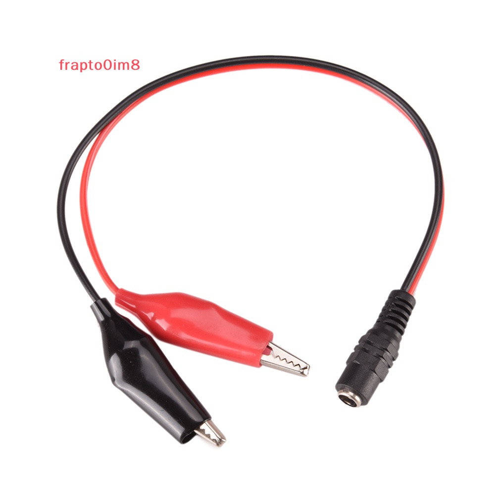 Nóng bán DC 5.5mm x 2.1mm DC nữ/nam Jack nối với 2 Alligator Clip cáp điện một mới