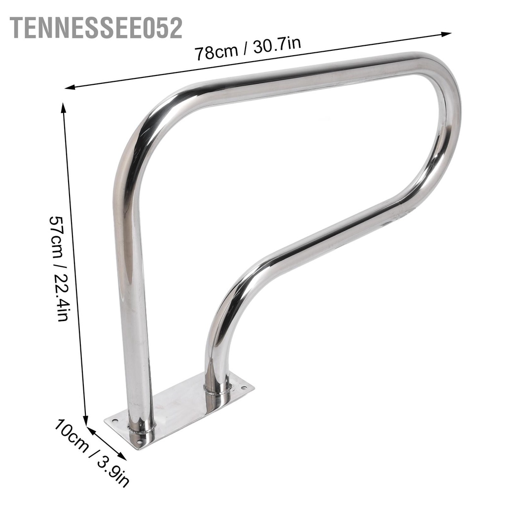 Tennessee052 Hồ bơi bằng thép không gỉ Tay vịn Đường sắt cầu thang Lan can dày dưới nước