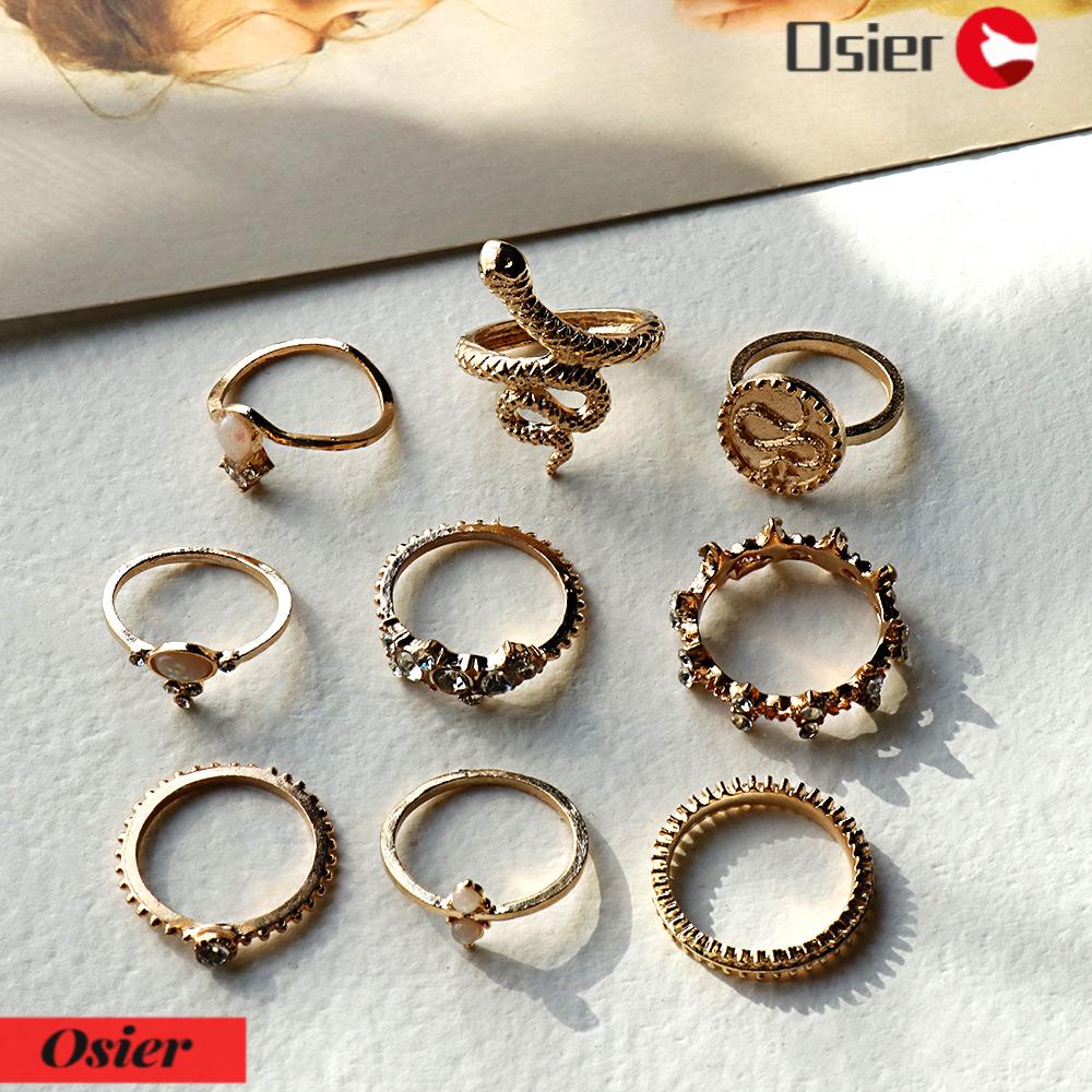 Set 1 Nhẫn Đeo Đốt Ngón Tay Nhiều Kiểu Dáng Phong Cách Boho Thời Trang|Nhẫn Midi Đeo Khớp Ngón Tay