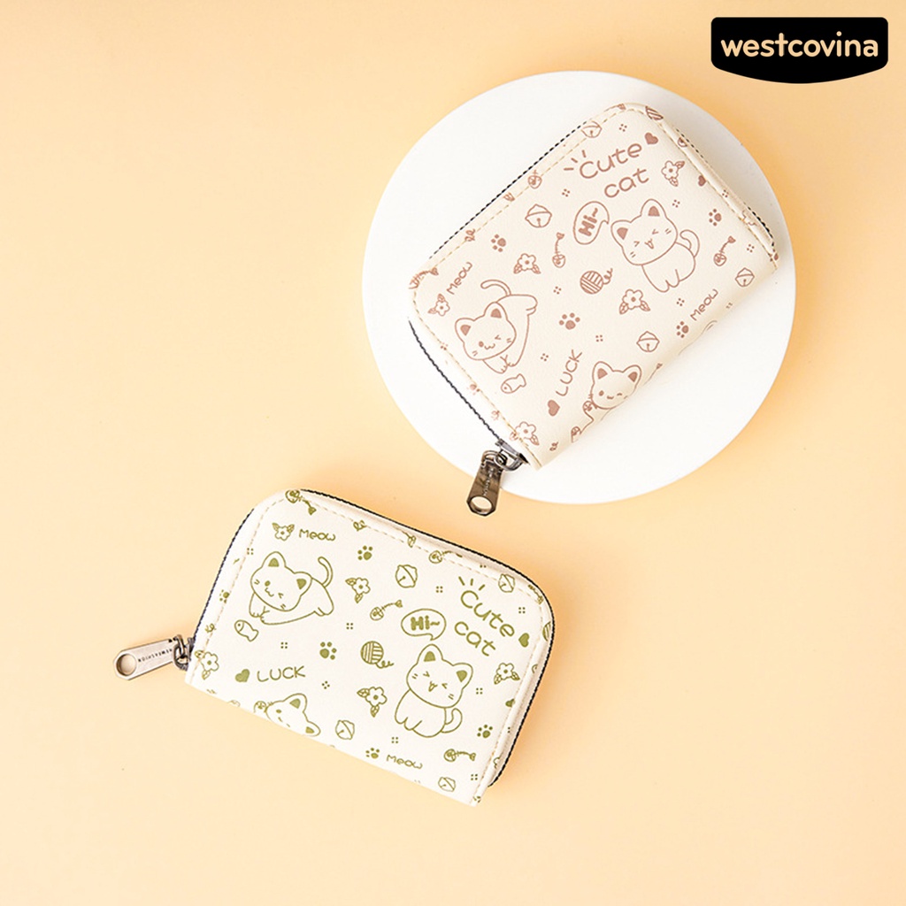 [WSTN]✎Ví Đựng Thẻ Đa Năng Sức Chứa Lớn Có Khóa Kéo Có Thể Tái Sử Dụng