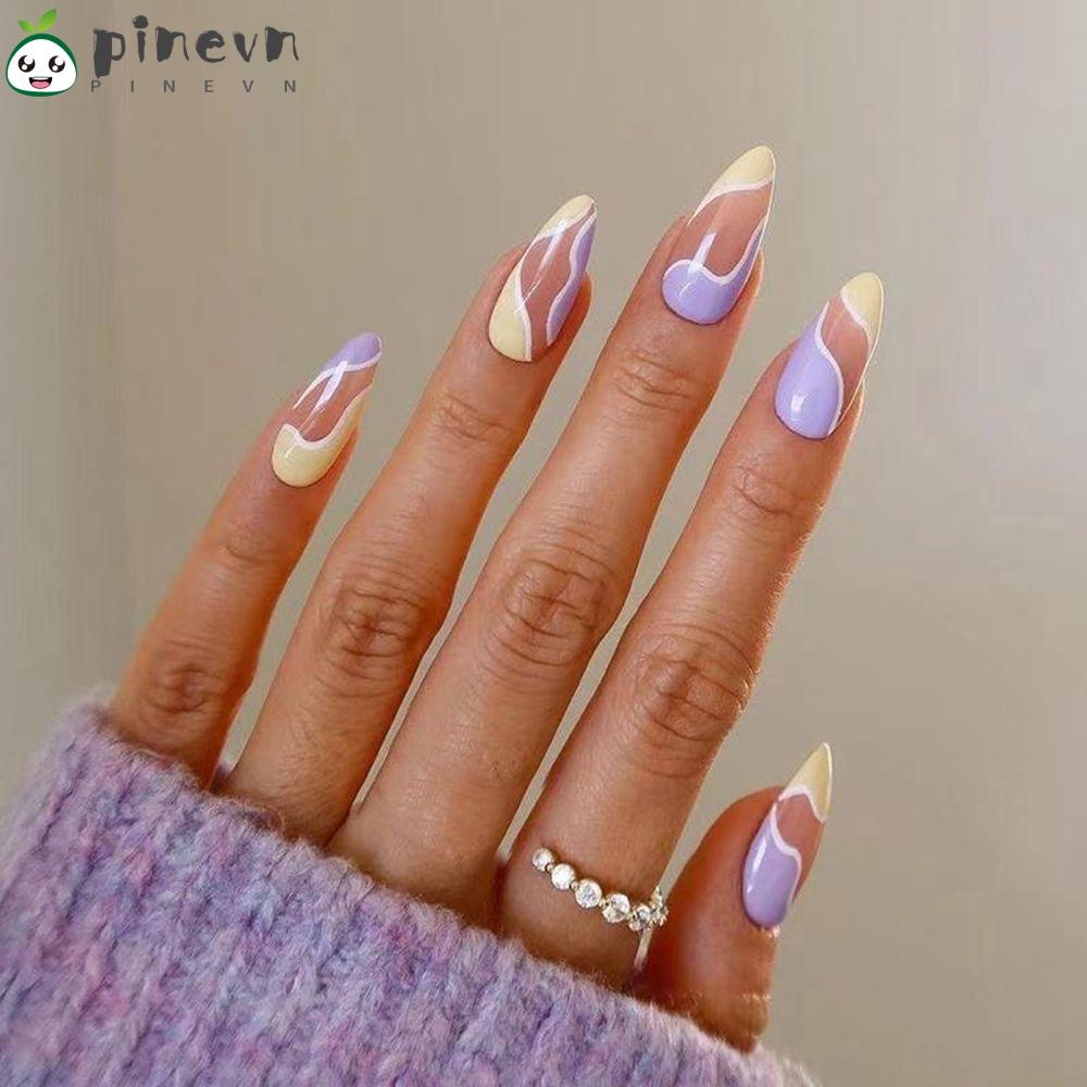 Hộp 24 Móng Tay Giả Thời Trang Cho Nữ