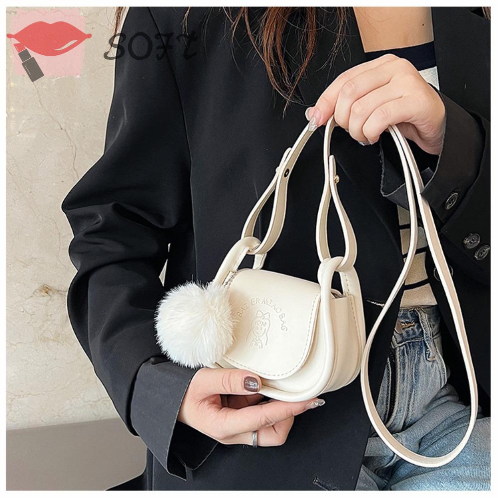 Túi Da Đeo Chéo SOFTNESS Màu Trơn Chống Thấm Nước Thời Trang 2023