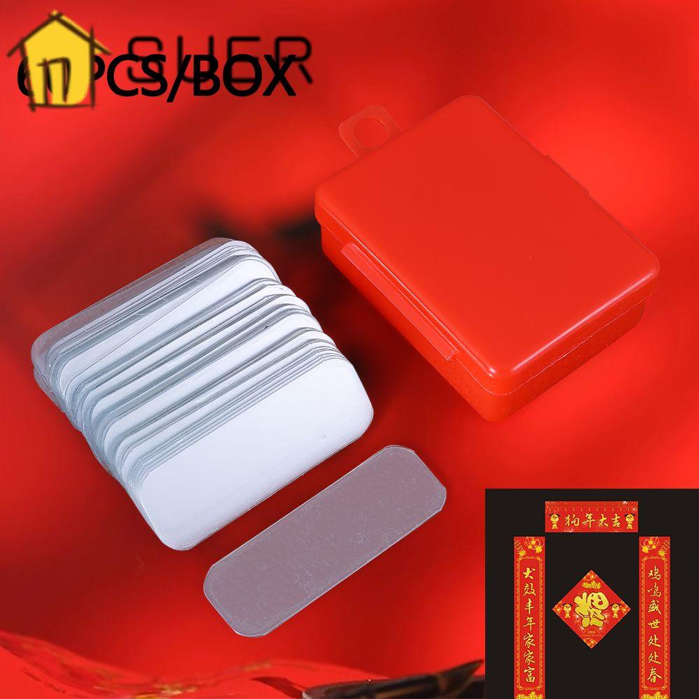 Set 60 Miếng Dán Hai Mặt Màu Trong Suốt Chống Trượt Hai Mặt Có Thể Giặt Rửa Cho Điện Thoại