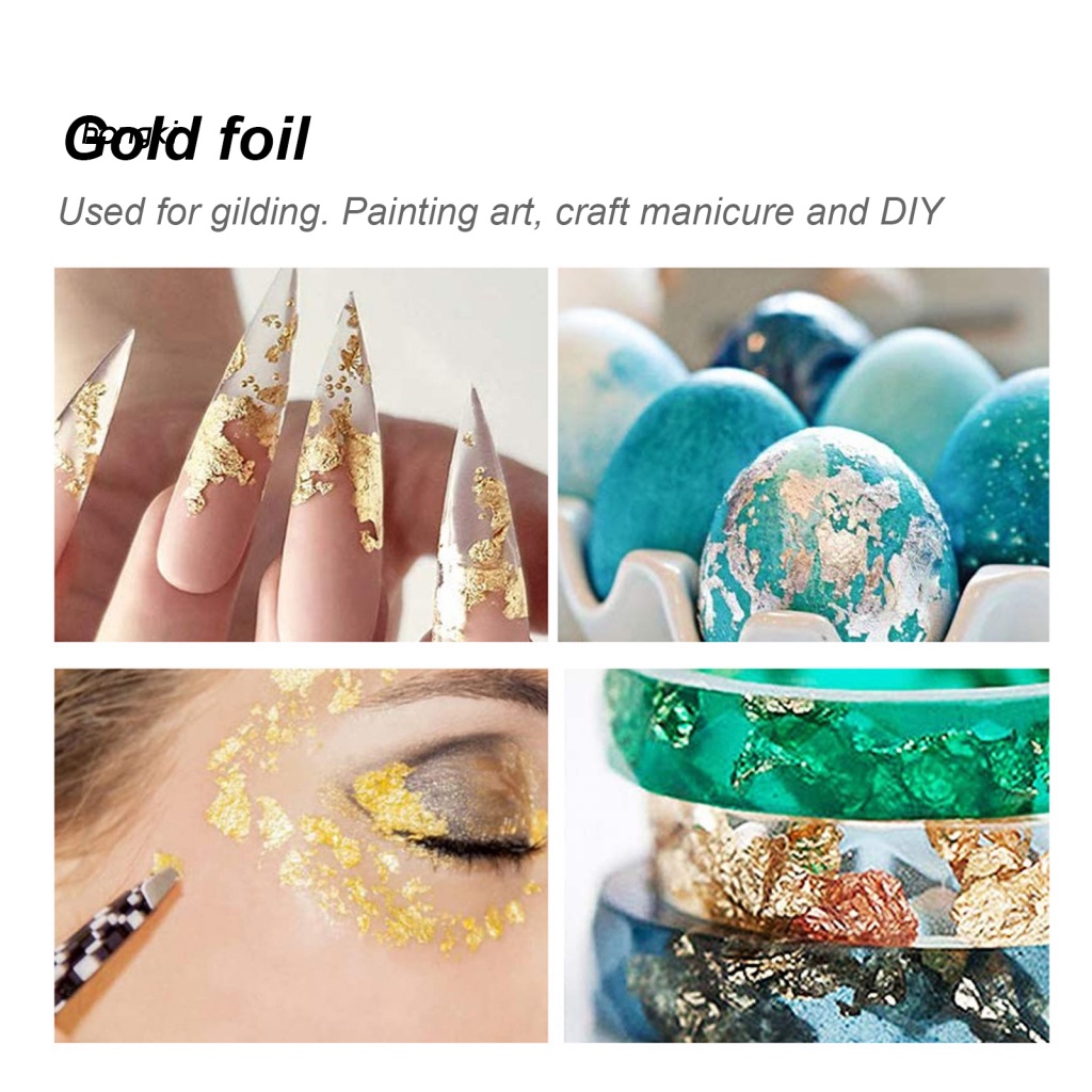 Giấy Foil Dán Móng Nghệ Thuật 3 Tông Màu Sắc Tùy Chọn Chống Phai Màu Đa Năng Cho Nữ