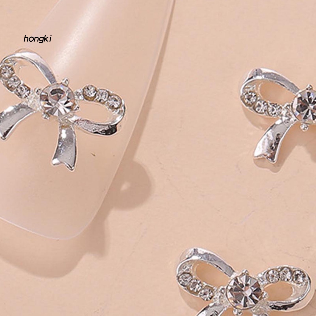 Set 10 Phụ Kiện Trang Trí Móng Tay Nghệ Thuật Ánh Kim Bền Bỉ