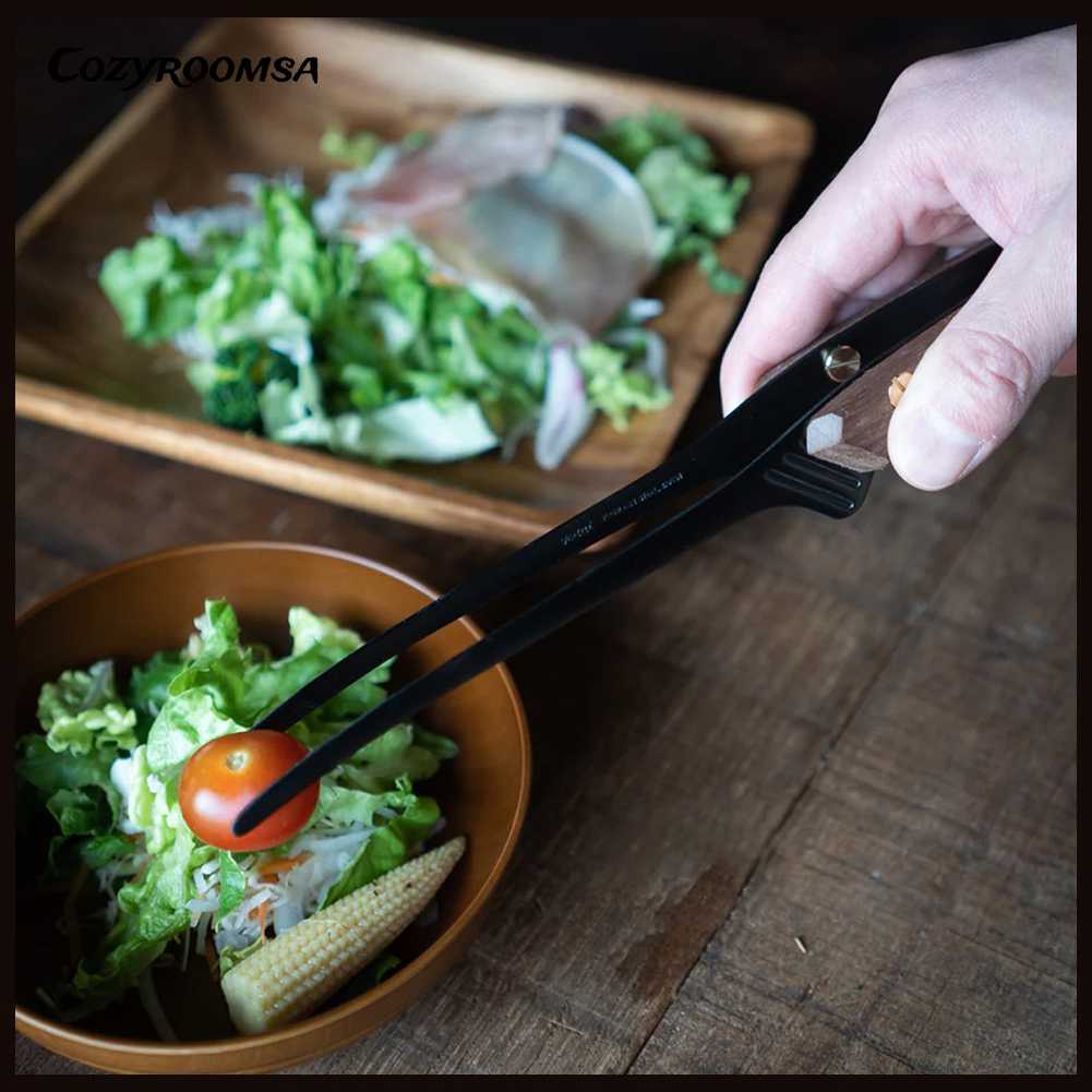 Kẹp Gắp Đồ Nướng BBQ Cổ Điển Chống Bỏng Cho Hoạt Động Cắm Trại Ngoài Trời