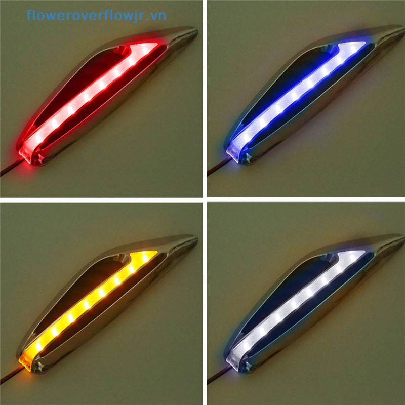 FENDER Cặp 2 Đèn LED Tín Hiệu Xi Nhan Ánh Sáng Trắng / Vàng / Đỏ / Xanh Dương Hình Lưỡi Dao Thông Dụng Cho Xe Hơi