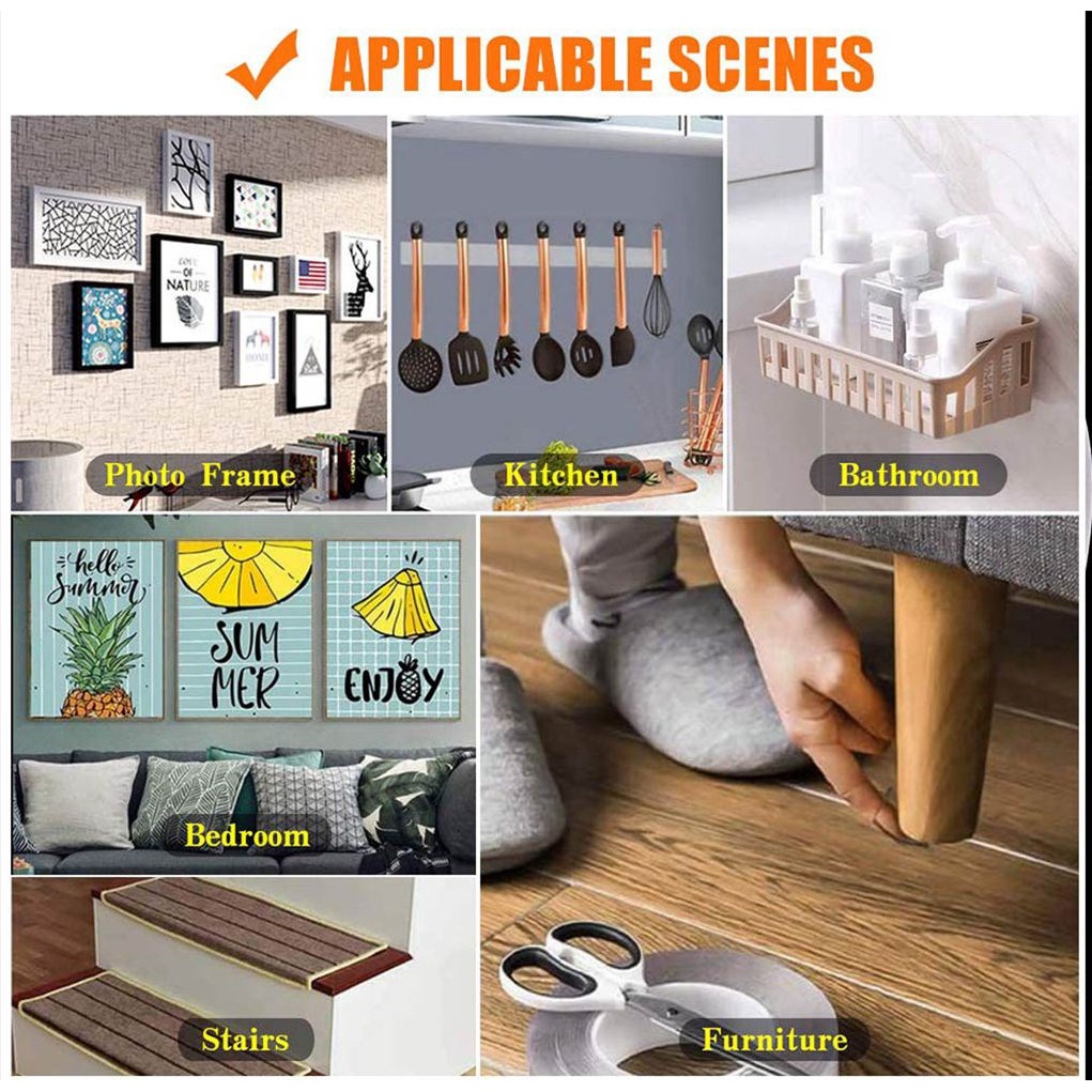 Băng Keo Hai Mặt Bằng Silicon Trong Suốt Dùng Trang Trí Giáng Sinh