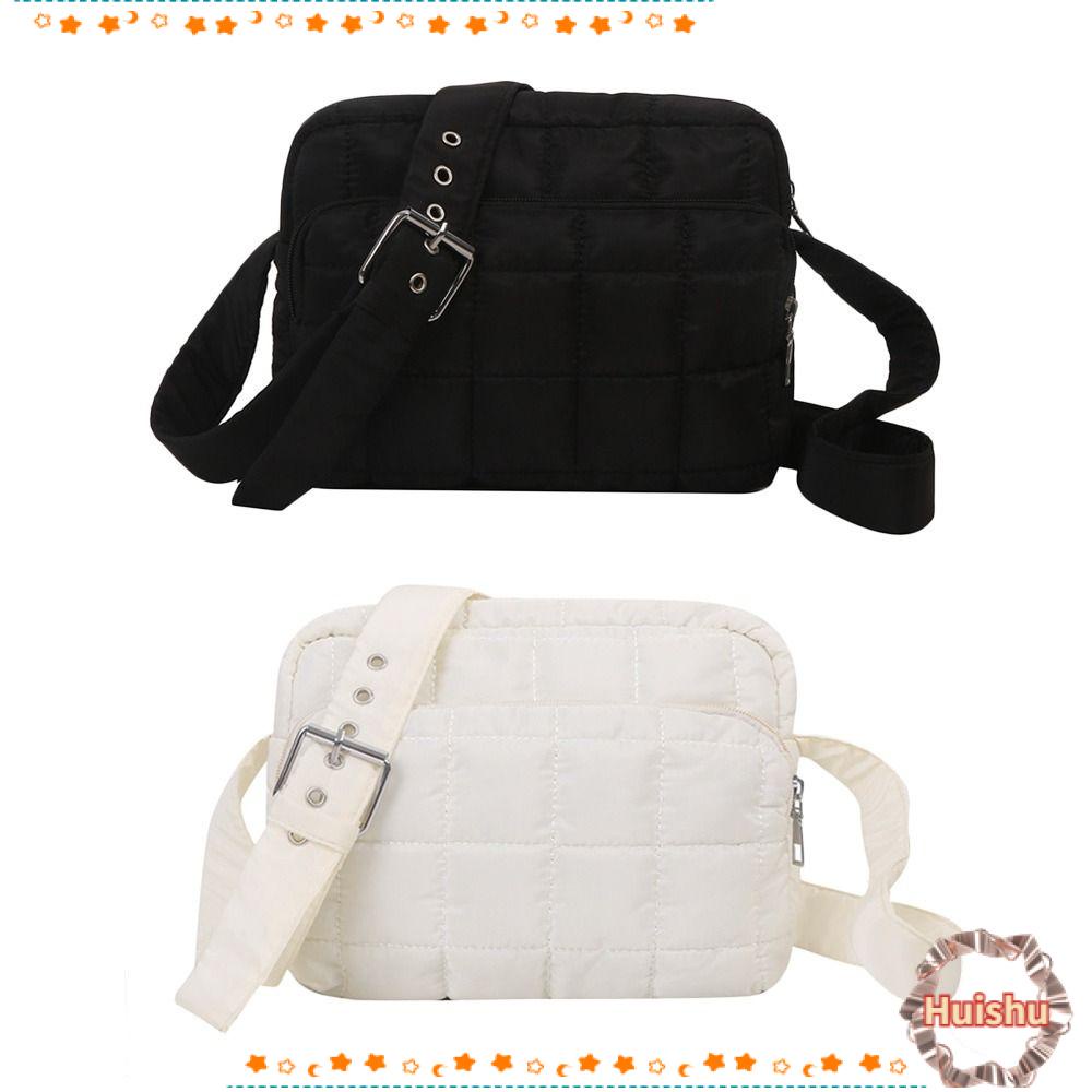 Túi Xách Đeo Vai Chất Cotton Gọn Nhẹ Họa Tiết Kẻ Sọc Thời Trang Cho Nữ