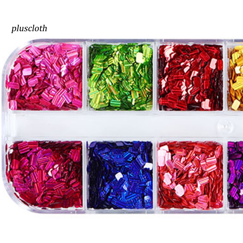 Hộp 12 Ngăn Đựng Phụ Kiện Trang Trí Móng Tay Cho Bé